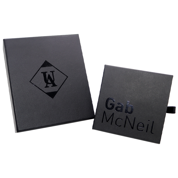 flip top magnet closure linen jewelry box with microfiber jewelry pouch inside WL220505-3