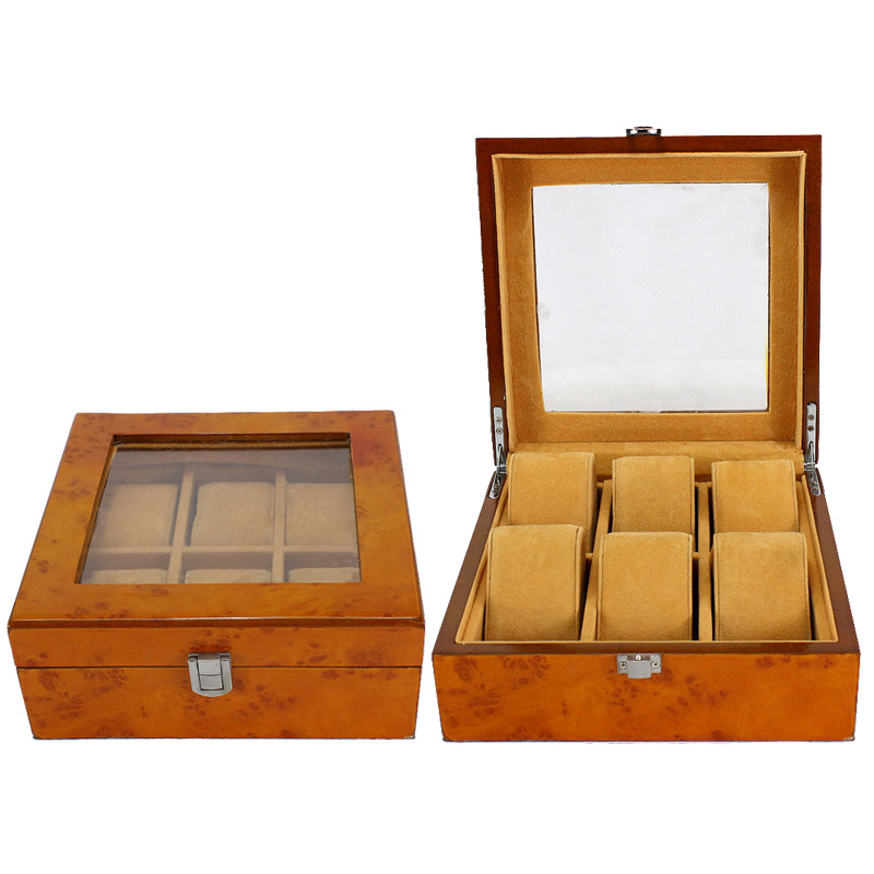 wooden watch display box WWB-014007